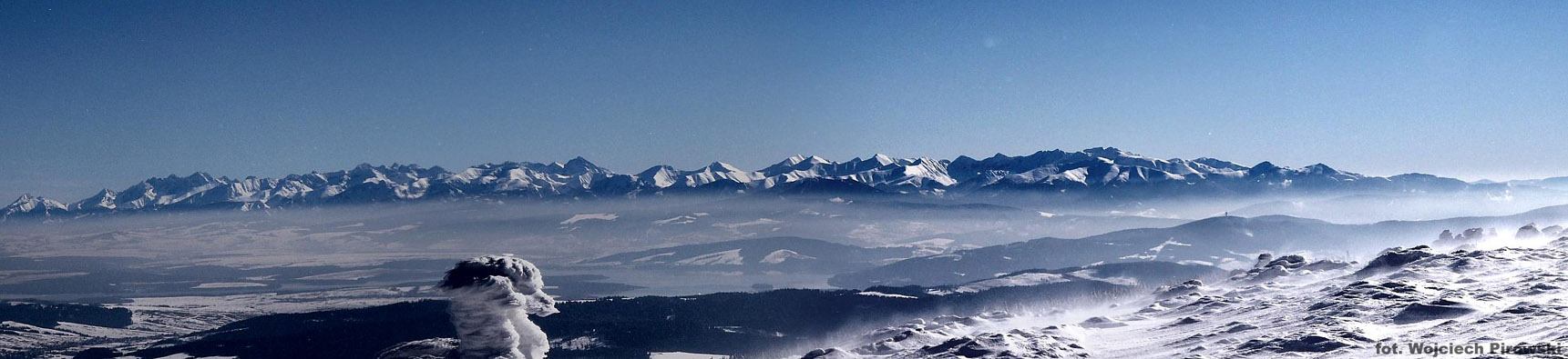 panoramka z Pilska na Tatry