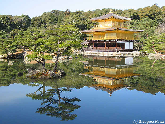 The Golden Pavilion - Kyoto's the most popular temple.