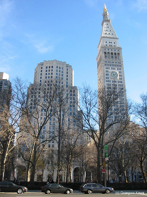 Metlife Tower located near Madison Square park.