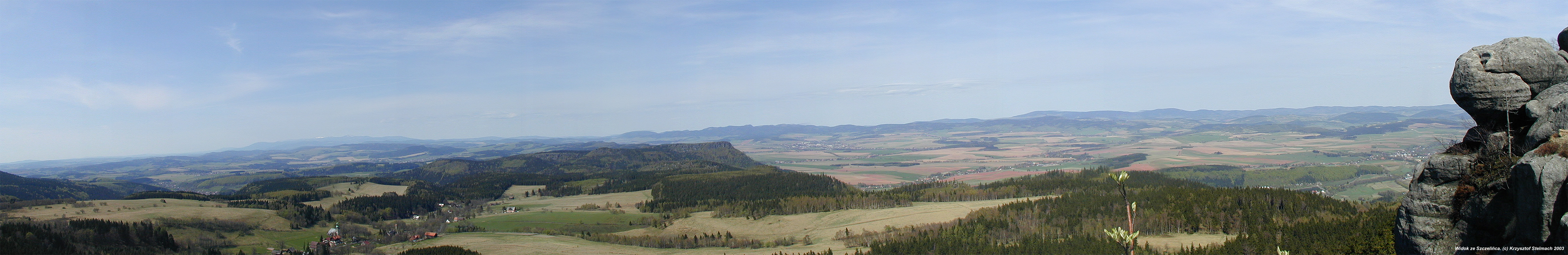 Widok ze Szczelińca - panorama