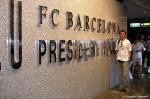Wejście do muzeum klubu FC Barcelona